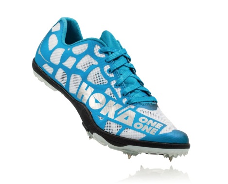Sapatilhas Hoka One One Rocket LD Portugal - Sapatilhas De Atletismo Homem Branco / Azuis - ZHKYME-826